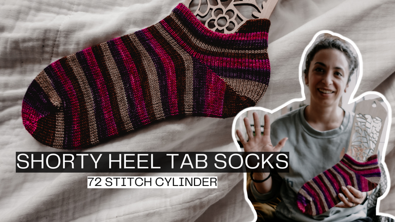 Create Amazing Socks in Minutes: Shorty Heel Tab Sock on a 72 Stitch Circular Sock Machine!